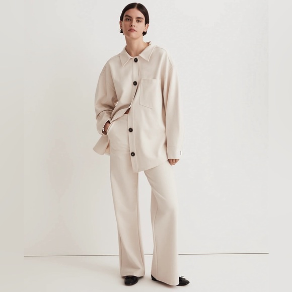 Madewell MWL Ponte Oversized Shirt Jacket Like New Size M - Picture 5 of 6
